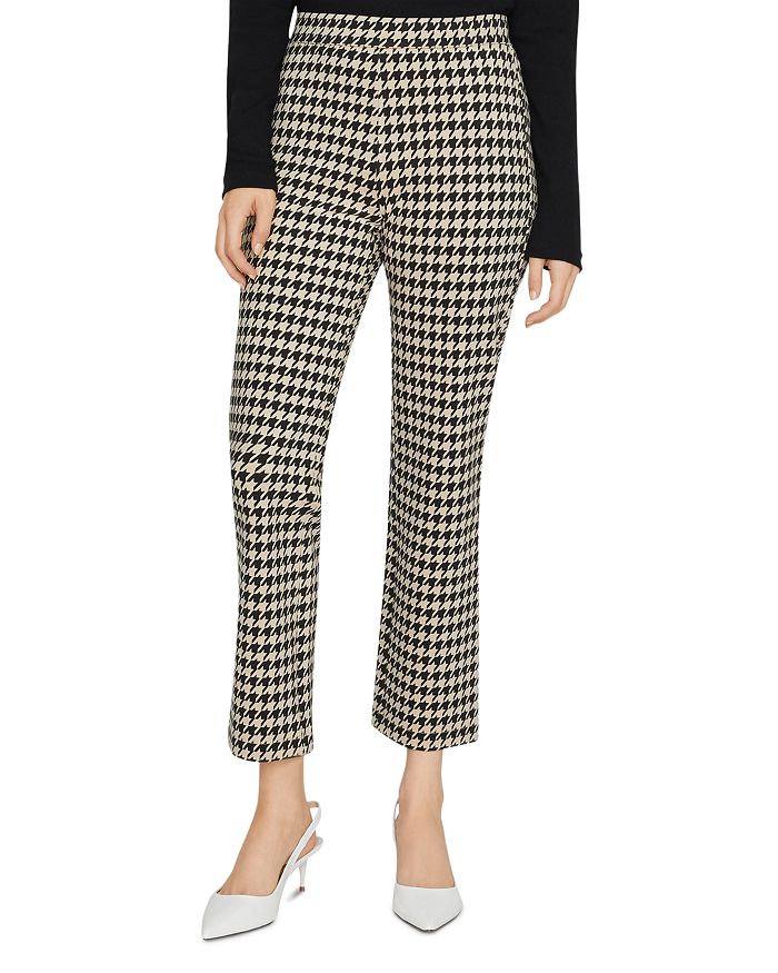 SANCTUARY CARNABY HOUNDSTOOTH CROPPED PANTS,CP0533K7A