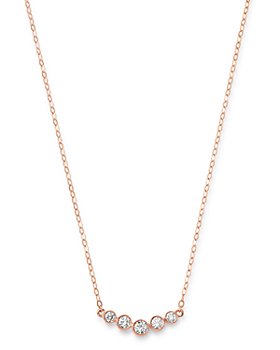 Bloomingdale's - Diamond Bar Station Necklace in 14K Rose Gold, 0.25 ct. t.w. - 100% Exclusive