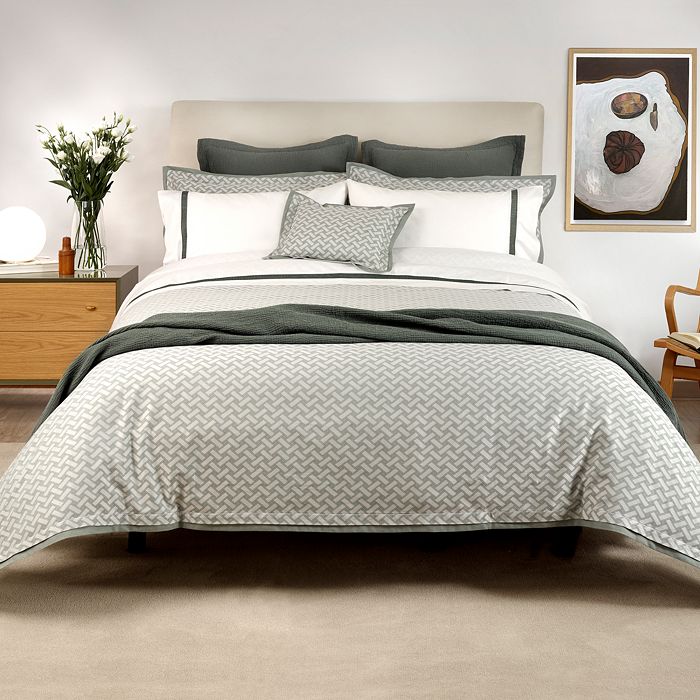 Amalia Home Collection Alexandra Duvet Cover, Queen - 100% Exclusive In Pewter