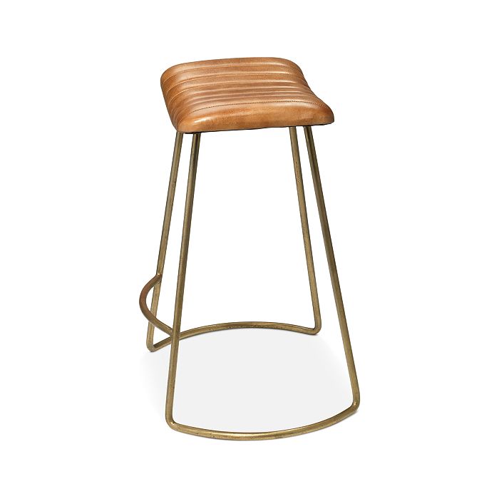 Shop Bloomingdale's Theo Counter Stool In Brown