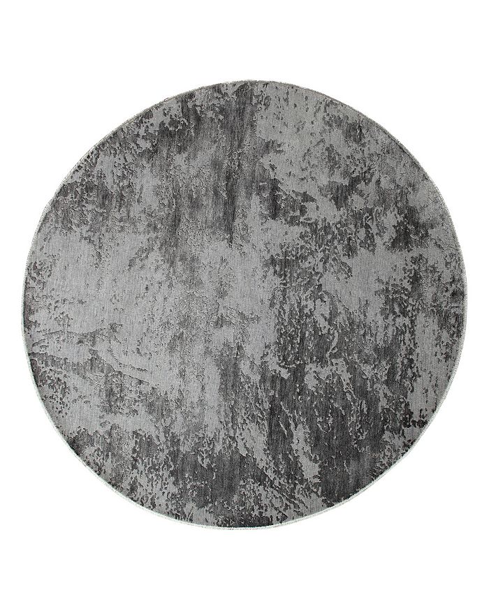 Bloomingdale's Transitional 806248 Round Area Rug, 7'11 X 7'11 - 100% Exclusive In Grey