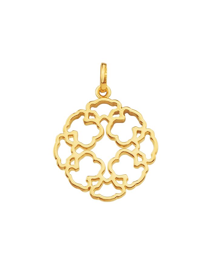 TOUS 18K YELLOW GOLD MOSAIC PENDANT 816684000