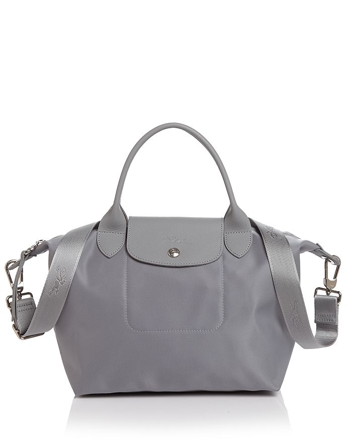 Longchamp Le Pliage Neo Small Shoulder Bag In Cement/silver