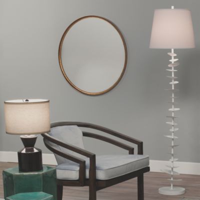 Refined Iron Round Wall Mirror