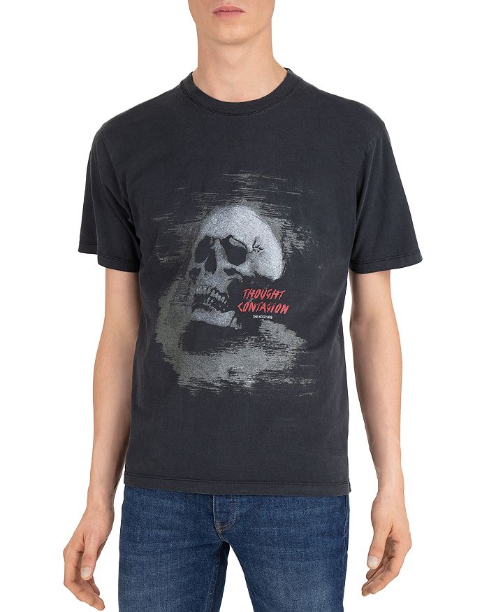 THE KOOPLES THOUGHT CONTAGION SKULL TEE,HTSC19041K