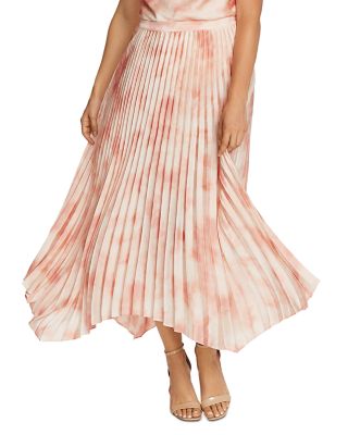 Tie dye pleated top skirt