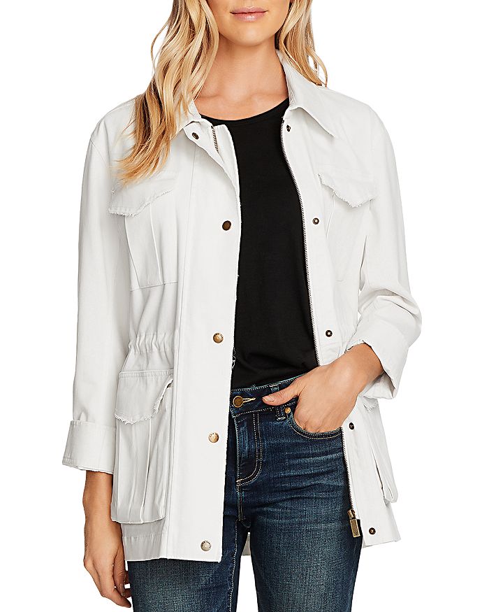 VINCE CAMUTO STRETCH COTTON TWILL JACKET,9020501