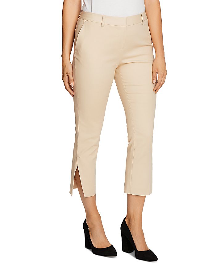 VINCE CAMUTO DOUBLE-WEAVE CROPPED trousers,9120303
