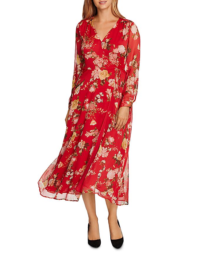 VINCE CAMUTO BEAUTIFUL BLOOMS FLORAL MAXI DRESS,9120902
