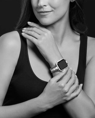 Smart Caviar White Ceramic Apple™ Watch Bracelet, 38-44mm
