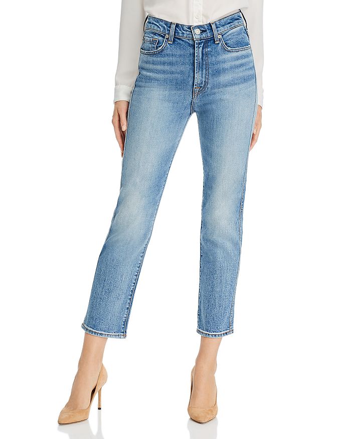 7 For All Mankind High-Rise Straight Ankle Jeans in Ventura Blvd ...