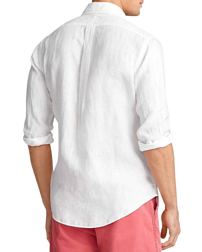 Shop Polo Ralph Lauren Classic Fit Linen Shirt In White