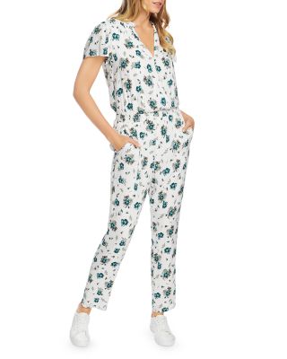 floral v neck jumpsuit