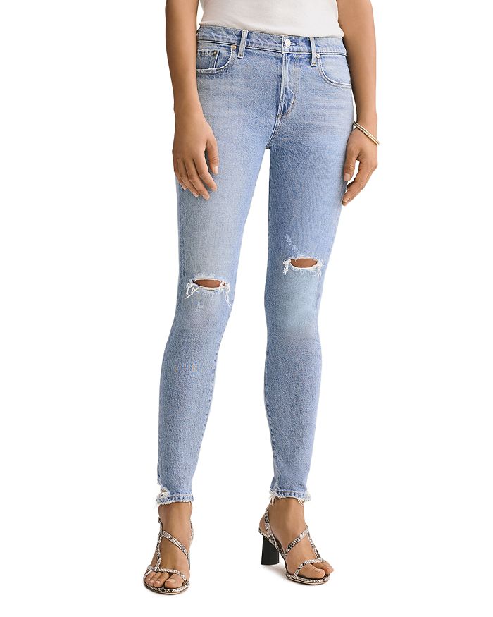 AGOLDE SOPHIE RIPPED SKINNY JEANS IN SHRINE,A123-3002