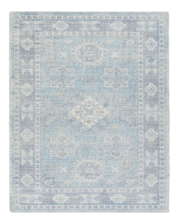 Surya Oregon Org-2304 Denim 8' X 10' Area Rug In Denim/charcoal/peach