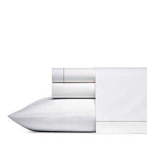 Vera Wang Solid Cotton Percale Sheet Set, Queen In White