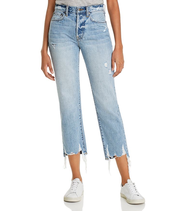PISTOLA CHARLIE RIPPED STRAIGHT-LEG JEANS IN RUTHLESS,P6883KEE-RUT