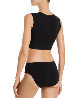Ava Tank Swim Top & Ava Solid Twist Front Bikini Bottom