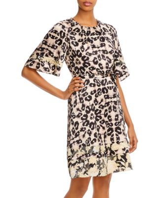 rebecca taylor leopard print dress