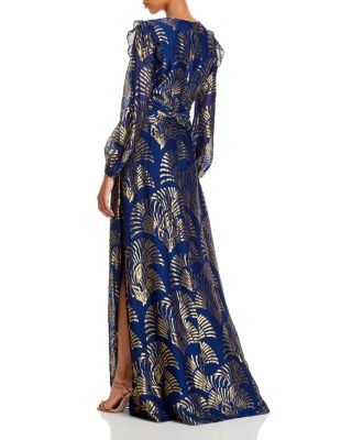 Rachel Zoe Lennon Metallic Embroidered Gown | Bloomingdale's Women
