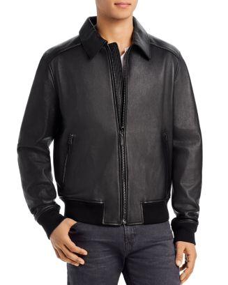 Bally Regular Fit Leather Jacket | Bloomingdale's