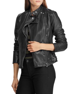 polo ralph lauren women's leather jacket