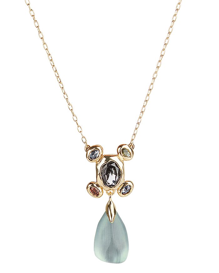 Alexis Bittar Byzantine Lucite Stone Cluster Drop Pendant