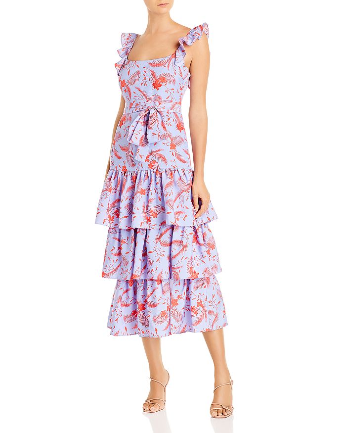 LIKELY TIERED FLORAL PRINT DRESS,YD9483467Y