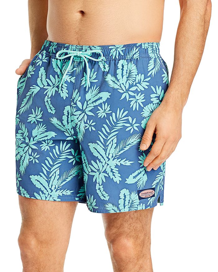 Vineyard Vines Chappy Stripe Swim Trunks In Antigua Green