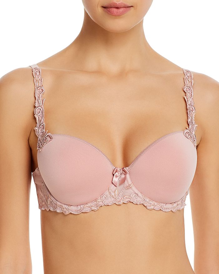 Shop Simone Perele Andora 3d Molded Demi Bra In Antique Rose