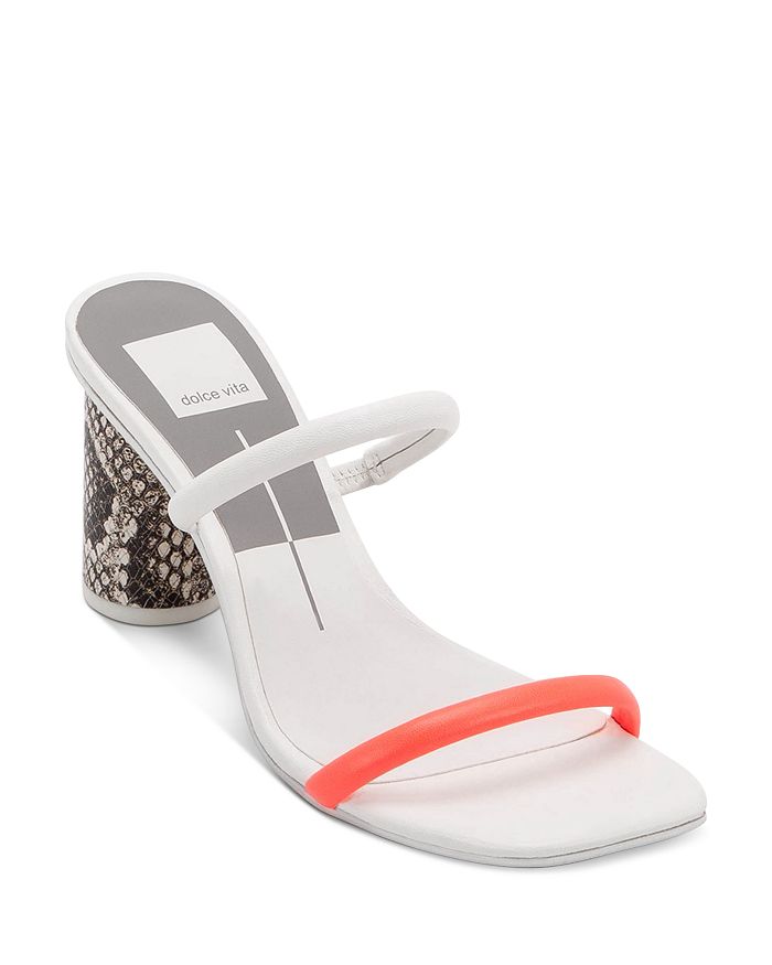 Dolce Vita Women's Noles Strappy Round-heel Sandals In Coral Multi