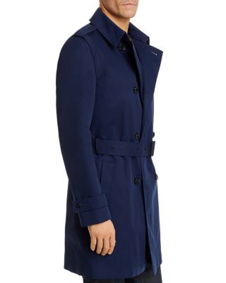 hugo boss trench coat mens