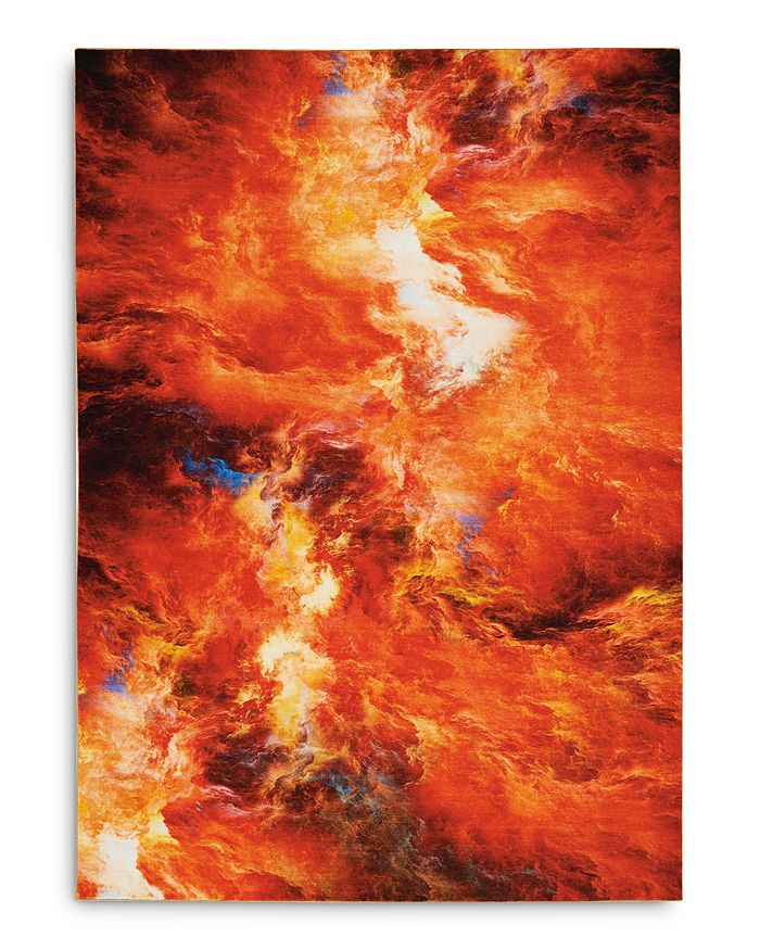 Nourison Le Reve Ler05 Area Rug, 7'9 X 9'9 In Red Flame