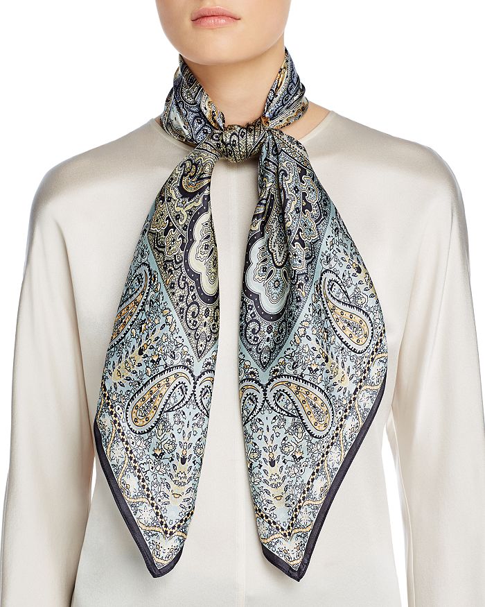Echo Classic Paisley Square Scarf - 100% Exclusive In Black