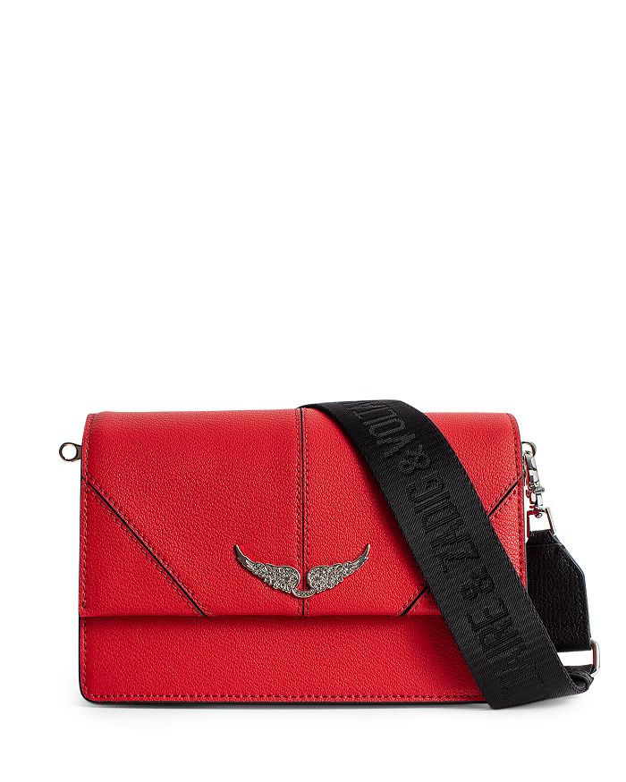 Zadig & Voltaire Lolita Leather Crossbody Bag In Passion