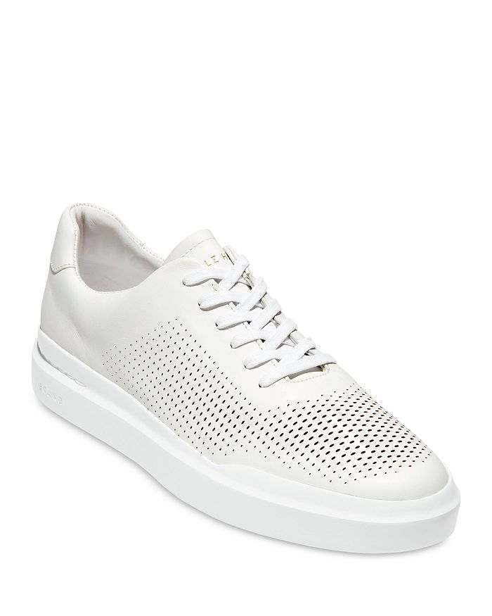 COLE HAAN MEN'S GRANDPRO RALLY LASER CUT LOW TOP SNEAKERS,C31436