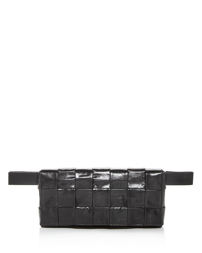 BOTTEGA VENETA BORSA WOVEN LEATHER BELT BAG,620980VCQ71