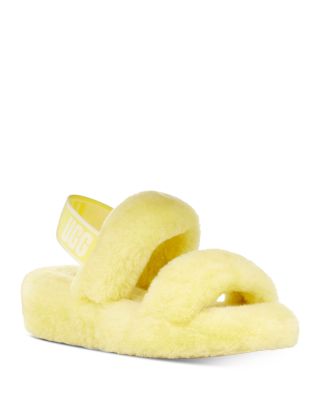 yellow ugg sandals