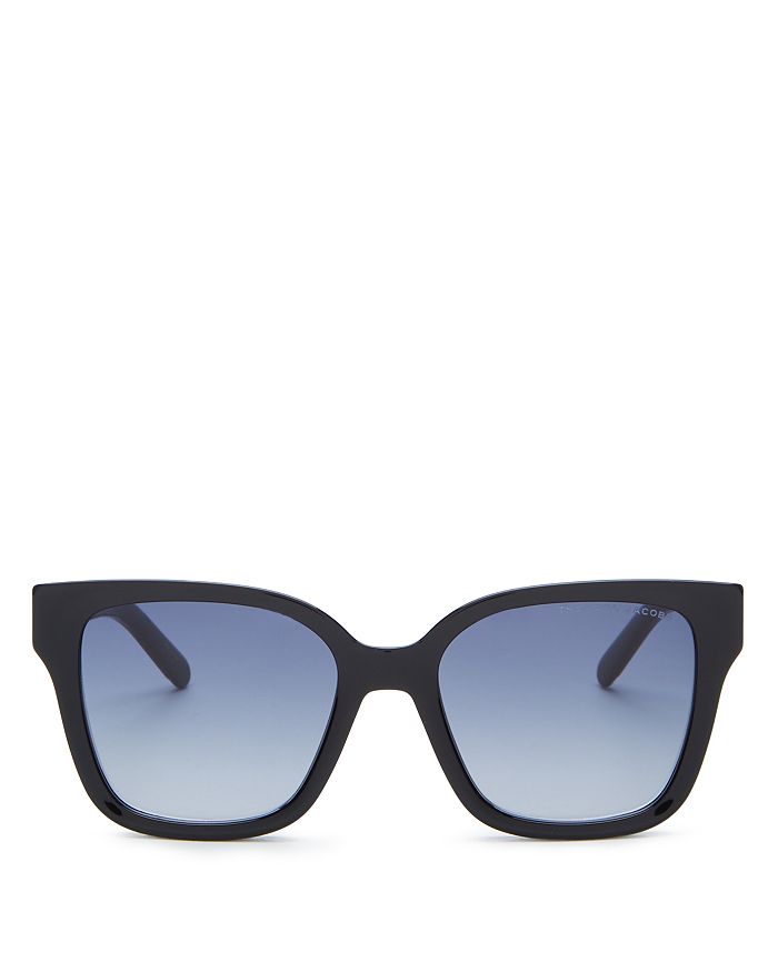 Marc Jacobs Women's Marc Square Sunglasses, 54mm In Black/dark Gray Gradient