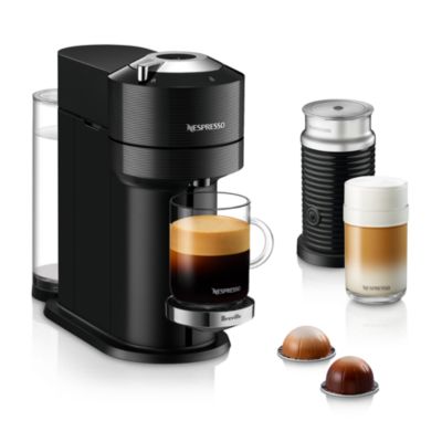 Nespresso - Vertuo Next Premium by Breville with Aeroccino Milk Frother, Classic Black