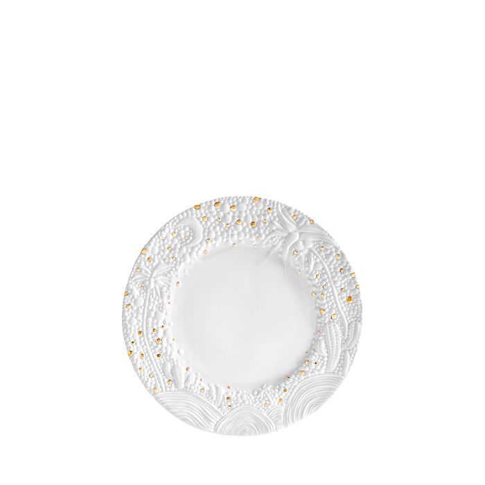 Shop L'objet Haas Mojave Desert Charger With Gold Accents In White/gold