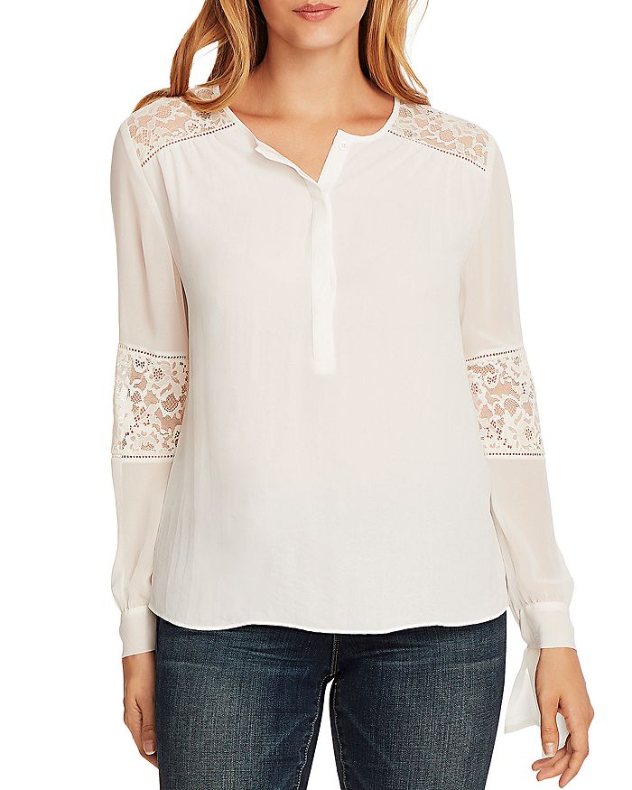 VINCE CAMUTO Tie-Cuff Blouse | Bloomingdale's