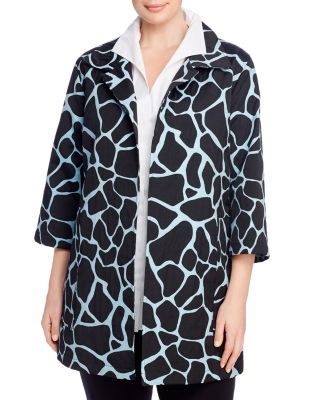 Caroline Rose Plus - Jacquard Topper Jacket