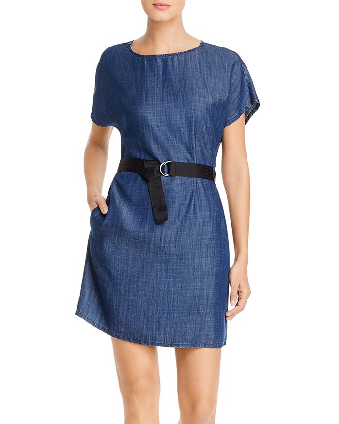 Emporio Armani Belted Denim Dress Bloomingdale s