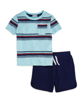 Splendid Boys' Bright Stripe Pocket Tee & Shorts Set - Little Kid ...