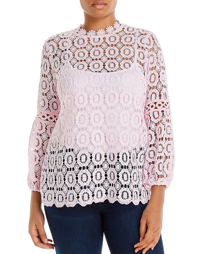 Aqua Curve Crochet Top - 100% Exclusive In Pink