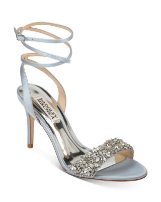 embellished strappy heels