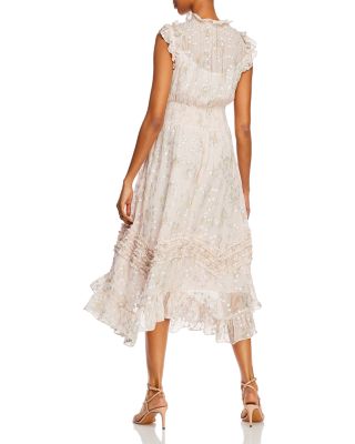 coast paris ruffle hem dress