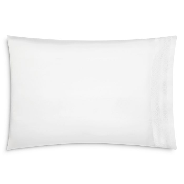 Sferra Giza 45 Quatrefoil King Pillowcase, Pair In White
