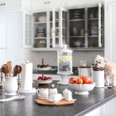 Berry & Thread 10" Canister with Wooden Lid